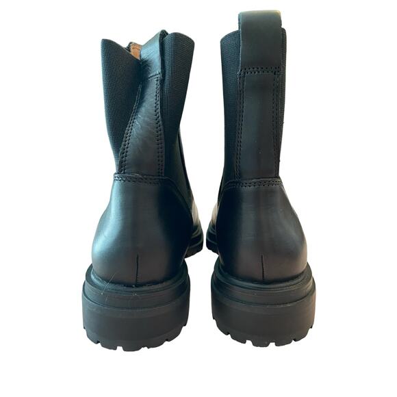 Madewell Gibson Chelsea Ankle Boot Leather Slip On Round Toe Black Size 6 - Picture 6 of 10